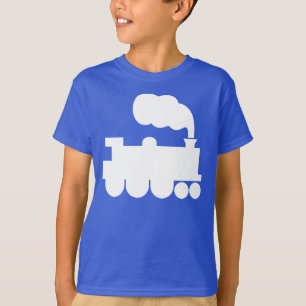 T-shirt Symbole du train à vapeur - Blanc