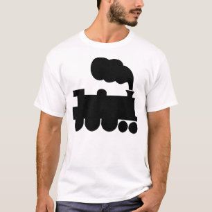 T-shirt Symbole du train à vapeur - Noir