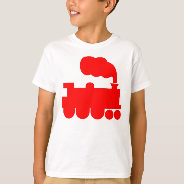 T-shirt Symbole du train à vapeur - Rouge (Devant)