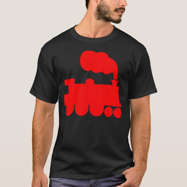 T-shirt Symbole du train à vapeur - Rouge (Devant)