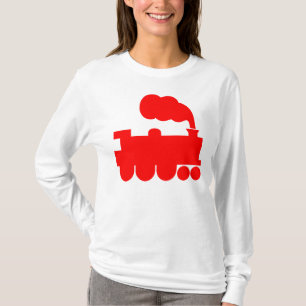 T-shirt Symbole du train à vapeur - Rouge