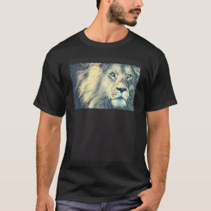 T-shirt Symbole du visage du lion de la force du pouvoir e