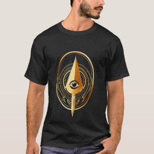 T-Shirt Symbole Égyptien Or