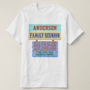 T-shirt Symbole en bois drôle de la Réunion familiale   No