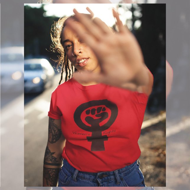 T-shirt Symbole et texte des droits des femmes (Créateur téléchargé)