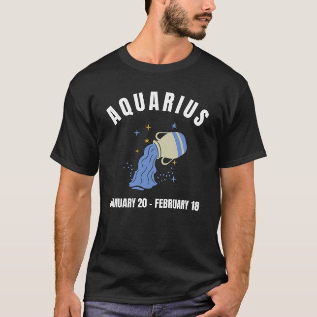 T-shirt Symbole étoile d'Aquarius (Devant)
