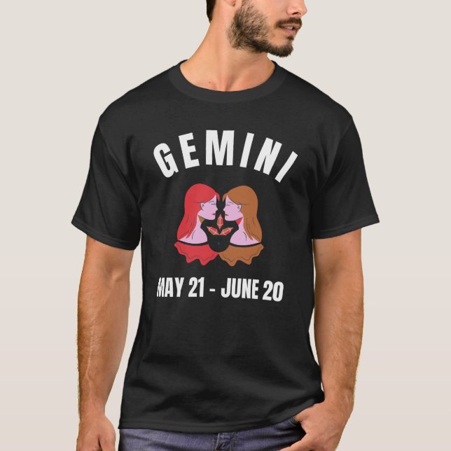 T-shirt Symbole étoile de Gemini (Devant)