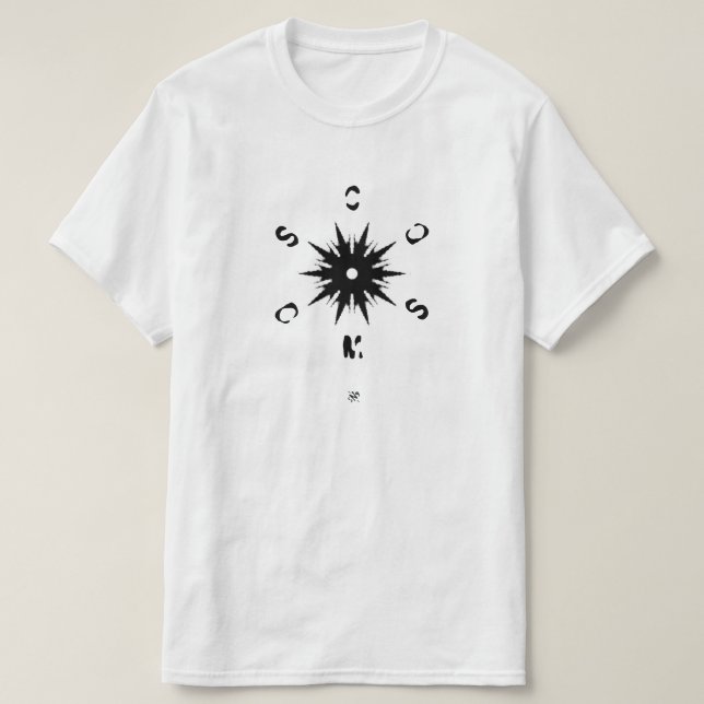 T-shirt Symbole étoile et devise (cosmos) v1 (Design devant)
