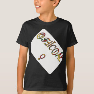 T-shirt Symbole féminin inversé "OFFICIAL" Imprimer