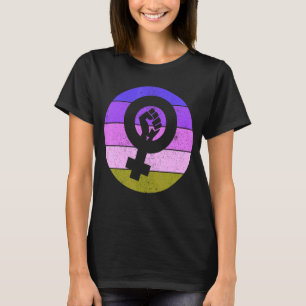 T-shirt Symbole féministe Femme Égalité autonomisation Cut
