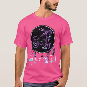 T-shirt SYMBOLE FILLE DE Capricorne Astrologie Horoscope D