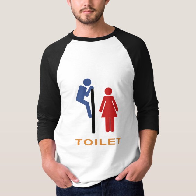 T-shirt Symbole Funny Toilet (Devant)