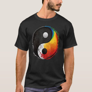 T-shirt Symbole gay pride Yin Yang sur LGBTQ Taijitu Yin Y