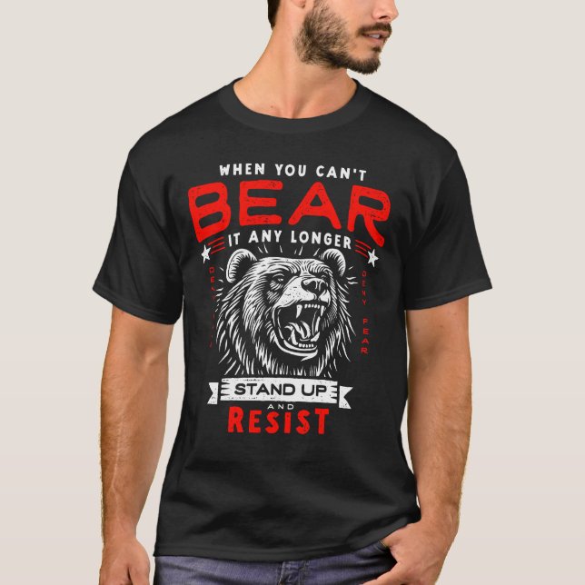 T-shirt Symbole graphique Liberty the Bear Resist (Devant)