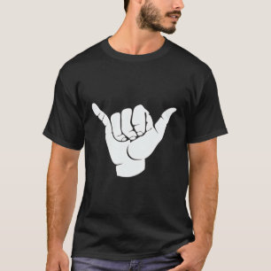 T-shirt SYMBOLE HANG LOOSE Hawaï Surf main