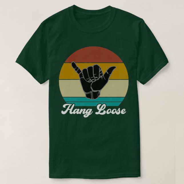 T-shirt SYMBOLE Hang Loose Shaka Reggae Aloha Hawaiian Han (Design devant)