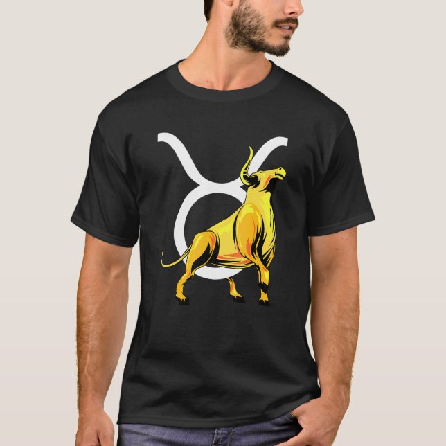 T-shirt Symbole Horoscope de Taurus Constellation du signe (Devant)