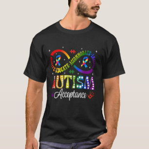 T-shirt Symbole infini de sensibilisation et d'acceptation