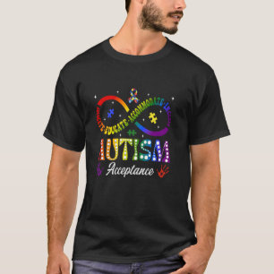 T-shirt Symbole infini de sensibilisation et d'acceptation