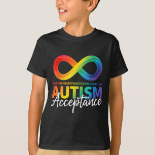 T-shirt Symbole infini de sensibilisation et d'acceptation