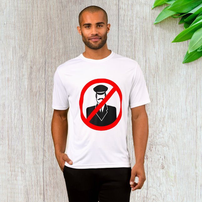 T-shirt Symbole Interdit aux Chauffeurs Avertissement Drôl (Créateur téléchargé)