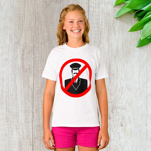 T-shirt Symbole interdit de chauffeur, avertissement drôle (Créateur téléchargé)