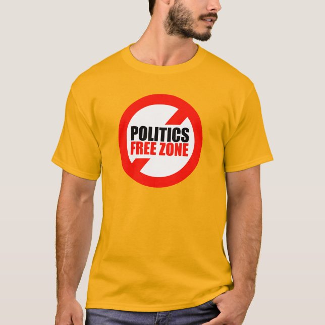 T-shirt Symbole interdit de zone politique (Devant)