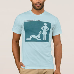 T-shirt symbole international de mariage