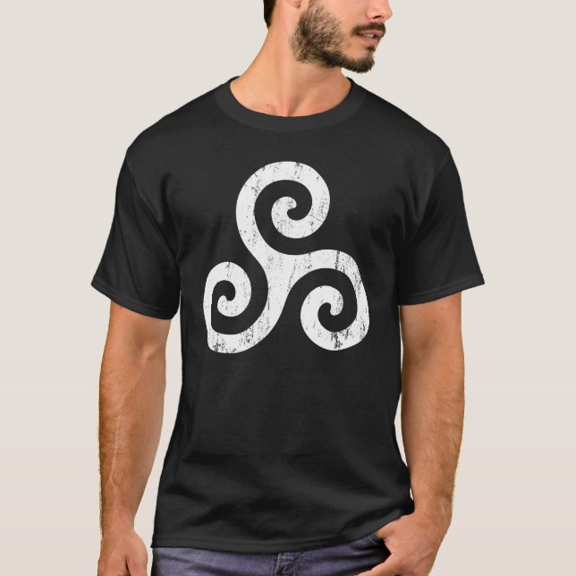 T-shirt Symbole irlandais de Triskelion (Devant)
