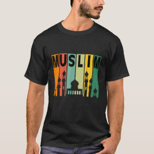 T-shirt Symbole islamique Cool islamique rétro musulman 1