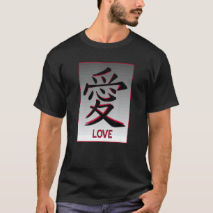 T-shirt Symbole japonais Kanji pour l'amour