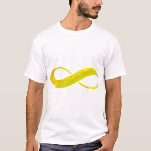 T-shirt Symbole jaune d'or INFINITÉ Neurodiversité Auti