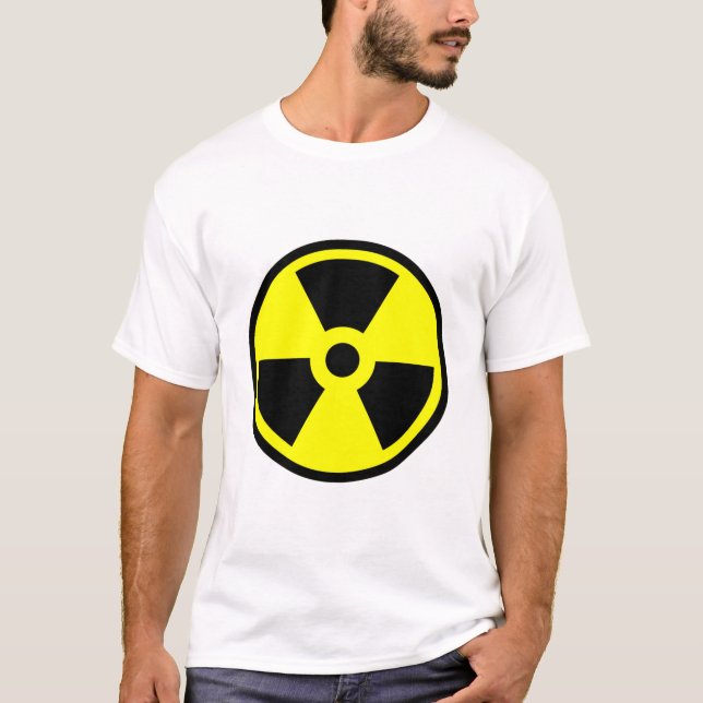 T-shirt Symbole jaune et noir radioactif (Devant)