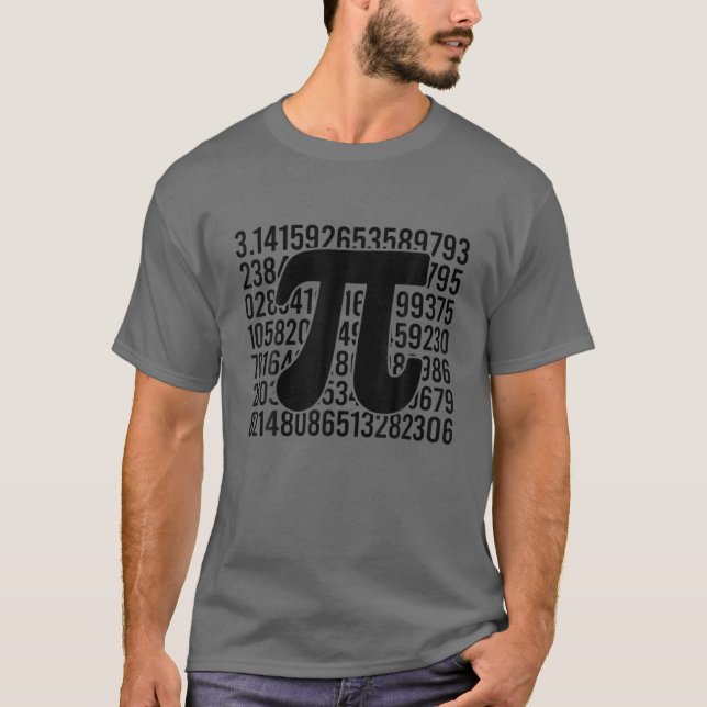 T-shirt Symbole Jour Pi Nerd Cadeau Math Enseignant Géomét (Devant)