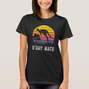 T-shirt Symbole Kangaroo Australie G'Day Mate Australie Wo