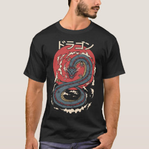 T-shirt Symbole Kanji japonais dragon esthétique Tatto jap