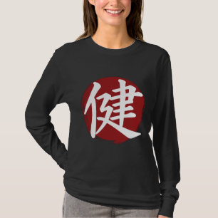 T-shirt Symbole Kanji Santé Japonais Calligraphie