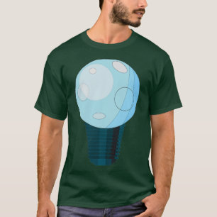 T-shirt symbole lampe et planète