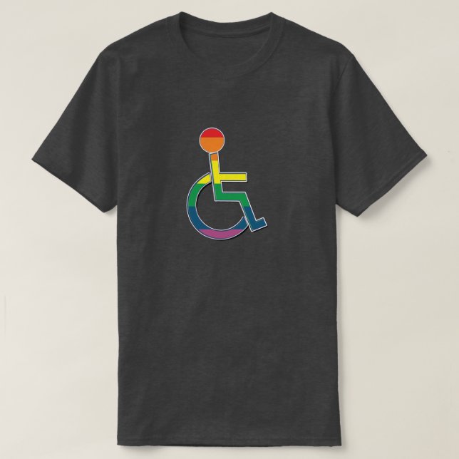T-shirt Symbole LGBT Pride désactivé (Design devant)