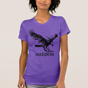 T-shirt Symbole liberté d'aigle. Personnalisé