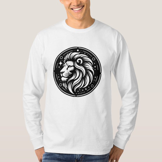 T-shirt Symbole Lion Lion Lion Lion de l'Horoscope (Devant)