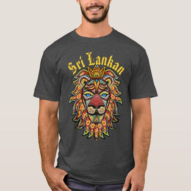 T-shirt SYMBOLE Lion Sri Lankais (Devant)