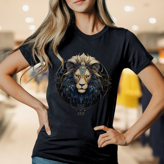 T-shirt Symbole Lion Zodiaque moderne Soleil Signal Lion F (Créateur téléchargé)