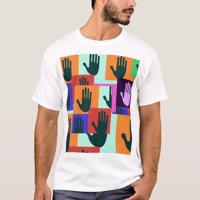 T-shirt Symbole main ouverte (Devant)