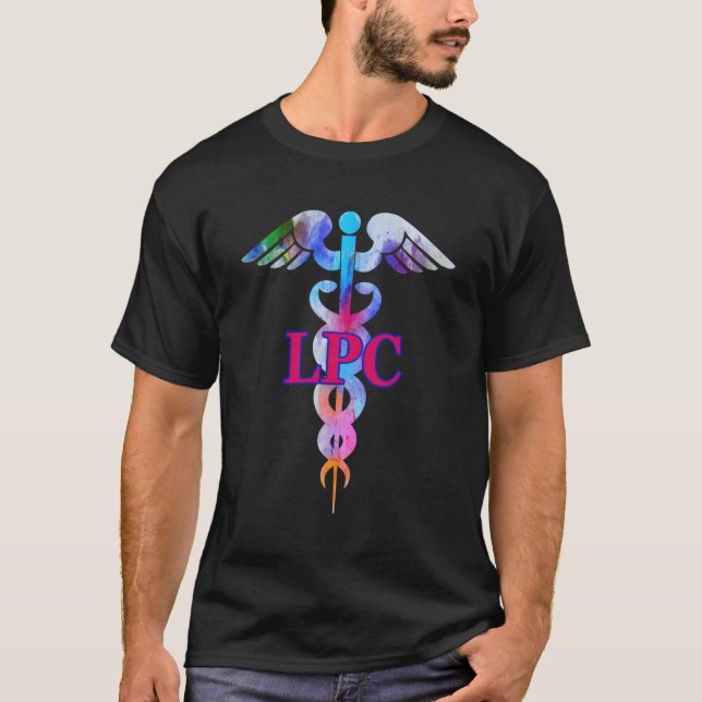 T-shirt Symbole Médicale Lpc Caduceus (Devant)