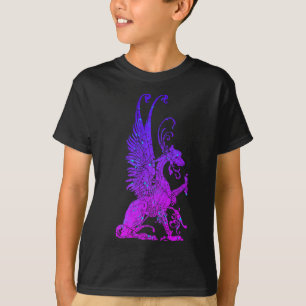 T-shirt Symbole monstre de néon Basilisk Dragon Bête antiq