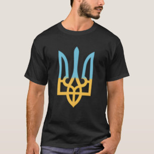 T-shirt SYMBOLE NATIONAL ukrainien Trident I stand With Uk