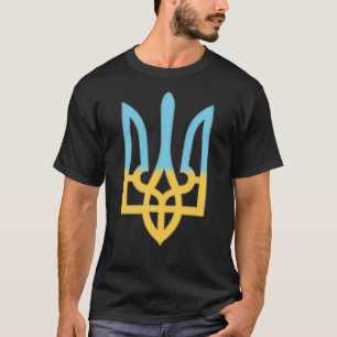 T-shirt Symbole national ukrainien Trident I stand with Uk
