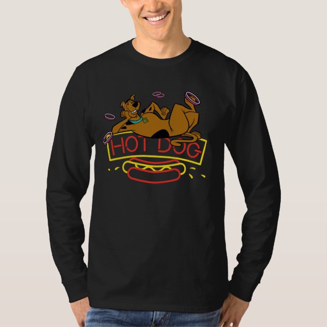 T-shirt Symbole néo-chien de Scooby Doo Hot Dog (Devant)