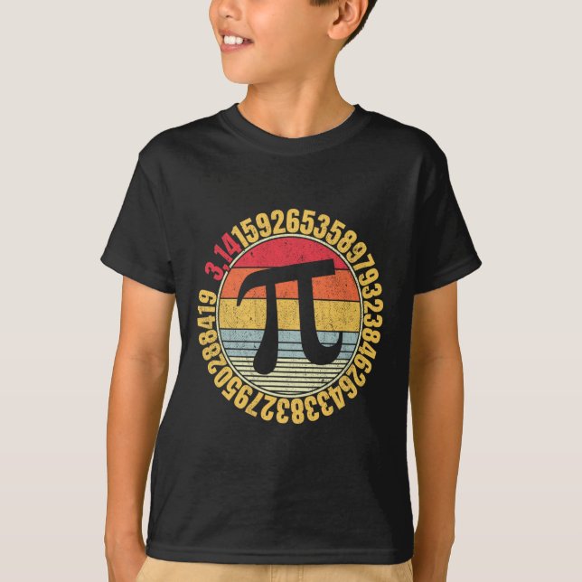 T-shirt SYMBOLE NERdy MAth Pi Mathlete (Devant)